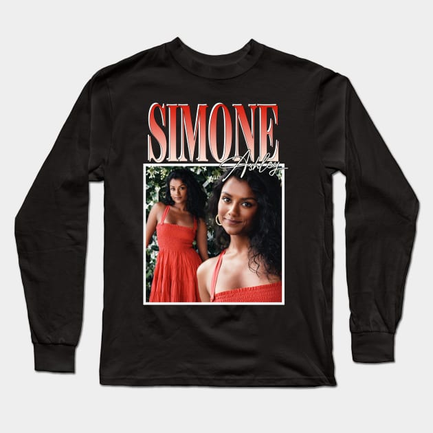 Simone Ashley Long Sleeve T-Shirt by TeesBySilvia